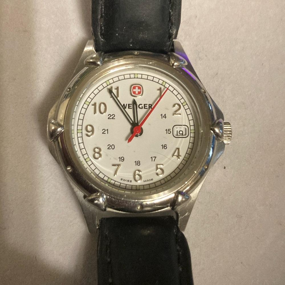 Ladies wenger Swiss watch genuine leather works , minor wear
